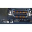 Proiector stroboscopic, 103x26, 12-24V, 6 LED-uri, cu 2 garnituri, monatare pe bullbar sau suprafata plana, flash dublu, FT-205 ECO Fristom