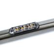 Proiector stroboscopic, 103x26, 12-24V, 6 LED-uri, cu 2 garnituri, monatare pe bullbar sau suprafata plana, flash dublu, FT-205 ECO Fristom