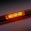Proiector stroboscopic, 103x26, 12-24V, 6 LED-uri, cu 2 garnituri, monatare pe bullbar sau suprafata plana, flash dublu, FT-205 ECO Fristom