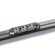 Proiector stroboscopic, 103x26, 12-24V, 6LED-uri, cu 2 garnituri, monatare pe bullbar sau suprafata plana., 4 tipuri de flash-uri, FT-205 Fristom