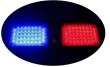 Proiector stroboscopic LED, rosu si albastru 12V, 86 LED-uri Flash, HR-113(A/B)