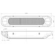 Lampa semnalizare cu pozitie, 132x28mm, 6 LED-uri, 12-24V, FT-331 Fristom
