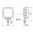 Lampa semnalizare cu pozitie si DRL, cu LED-uri, cu suport prindere, ROCA LZD 2805 Horpol