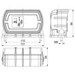 Lampa semnalizare fata, cu pozitie, LED, 120x70, cu prindere inferioara, cu 2 suruburi, CLEO front, LZD2789 B Horpol