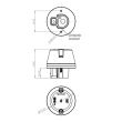 Lampa semnalizare fi75, h74, LED, lumina galbena, LKD 2648 Horpol