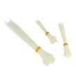 Coliere plastic set 3marimi 75buc (3x25b), albe, 100x2.5+120x2.5+200x5.0 Carco 61538