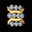 Proiector lucru 110x110, LED, cu pozitie galbena, 9-36V 54W, 10000lm, 6500K, spot, 04209 Amio 