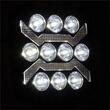 Proiector lucru 110x110, LED, cu pozitie galbena, 9-36V 54W, 10000lm, 6500K, spot, 04209 Amio 