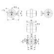Lampa gabarit brat, 107(fi79), 18 LED, 12-24V, Galben-Rosu, Hor102A, LD2622 Graphite 5M Horpol