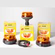 Girofar 12/24V, h74, 8 LED-uri, cu prindere in 3 suruburi, Pegasus 8092/A/P Sacex