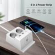 Prelungitor 2 prize cu USB, 2xA,1xC, cu incarcare wireless, cablu 2m, EXTS-2S2M-PROT/USBC3W-Well