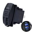 Priza cu 2 USB-uri 12/24V, 3.1A, lumina albastra, 42557 CarCo