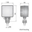 Proiector lucru 68x68, LED, 2000lm, 20W, 43gr  Wesem CRK1F.59900.02