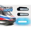 Proiector stroboscopic cu LED, albastru, 12/24V, 132.7x h28.2, in grila FT-200N Fristom
