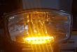 Proiector tir faza lunga 245x161, bec H7 24V, cu pozitie LED GALBEN, M710621Y Mars
