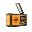Radio portabil PNI DYN300, cu dinam, incarcare solara, lanterna, acumulator 4000 mAh, SOS, IPX3, orange