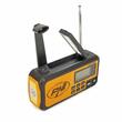 Radio portabil PNI DYN300, cu dinam, incarcare solara, lanterna, acumulator 4000 mAh, SOS, IPX3, orange