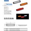 Lampa gabarit 102x25, LED, alba, 12-36V FT-079 B LED Fristom