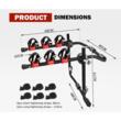 Suport bicicleta montaj pe hayon, pentru 3 biciclete, BAG104