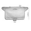 Husa protectie parbriz, parasolar vara, iarna antiinghet, cu magneti, 4 straturi, cu gentuta, 512.50 Heyner 