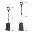 Lopata zapada din plastic, coada telescopica aluminiu 103-131cm, 04152 Amio
