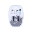 Set 2 becuri T10, 6 LED-uri Smd3020, 12-24V, W5W, 230lm, Canbus Vision 58249