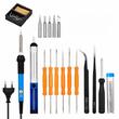 Set profesional pentru lipit, letcon, 60W, 200-450°, 20 piese, 03285 Amio