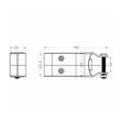 Suport pentru proiectoare, pentru pridere pe teava fi23-28mm,  S.112530 Sparex 