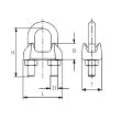 Brida galvanizata DIN741, pentru cablu fi10, M10, 09520052 UNIQ