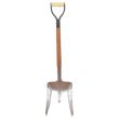 Lopata patrata otel, moale, coada cu maner, 38, 1.5x280x350mm YKS DISSH91