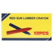 Creta industriala marcaj lemn, rosu fluorescent 20 bucati/cutie BK88678