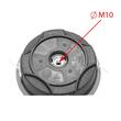 Cap tambur universal motocoasa cu fir fi2.5mm si filet prindere M10 x P1.25LH Breckner