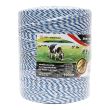 Rola fir alb-albastru fi3, 3x0.2mmSS, 1000m 7.8 Ohm/m pentru gard electric, BK87656