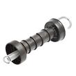 Maner poarta negru cu arc si carlig, BK87669, BY83 