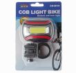 Lampa far lanterna bicicleta fata 3 moduri, lumina alba/rosie, fata/spate CH-2015
