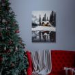Tablou cu 2 LED-uri, peisaj iarna, 30x40cm, Family Pound 58017A