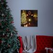 Tablou de Craciun, cu 22 LED-uri, 30x30cm, Family Pound 58016C
