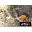 Set vase gatit camping, outdoor, 9 componente, cu oala, tigaie, arzator, maner, aprinzator, pentru 2 persoane, 13610 Cattara