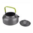 Set vase gatit camping, outdoor, 11 componente, cu oala, tigaie, ceainic, lingura, polonic, mini boluri, burete, pentru 2 persoane, TRS012