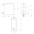 Canistra apa potabila 10L, culcata, cu robinet metal, filet fi26mm, albastra, AGS048