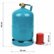 Butelie turistica 5kg, 12l propan, V. MILMET