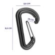 Set 10 bucati carabina 0.1KN, 10kg, 5.5x3.2cm, 883.01 Alca