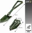 Lopata multifunctionala din metal cu maner rabatabil, 58 cm, CAR+ 2808020