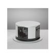 Bloc multipriza rotund mare, 3 prize cu 2 USB, camuflat, silver, 20433 Delight