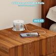 Bloc multipriza incorporabil, camuflat, cu sistem Pop-Up, 4 prize, 4 usb-uri, incarcare Wireless, 97mm, Delight 20434WH