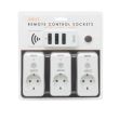Set 3 bucati prize cu telecomanda, 250V/16A  - 3680W, 20300A