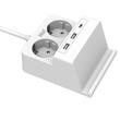 Prelungitor cu 4 prize, 3 USB-uri si USB-C PD20W, ELAD-2SH2EU-PROT/USBC4-WL