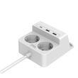 Prelungitor cu 4 prize, 3 USB-uri si USB-C PD20W, ELAD-2SH2EU-PROT/USBC4-WL