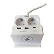 Prelungitor cu 4 prize, 3 USB-uri si USB-C PD20W, ELAD-2SH2EU-PROT/USBC4-WL