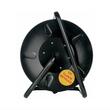 Prelungitor derulator cu tambur metalic, 4 prize, capac cu protectie copii, 50m, 3x2.5mm², Hepol